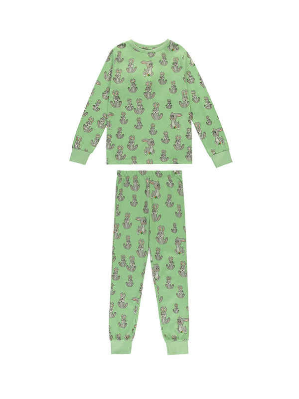 Pijama CONEJO dos piezas verde claro
